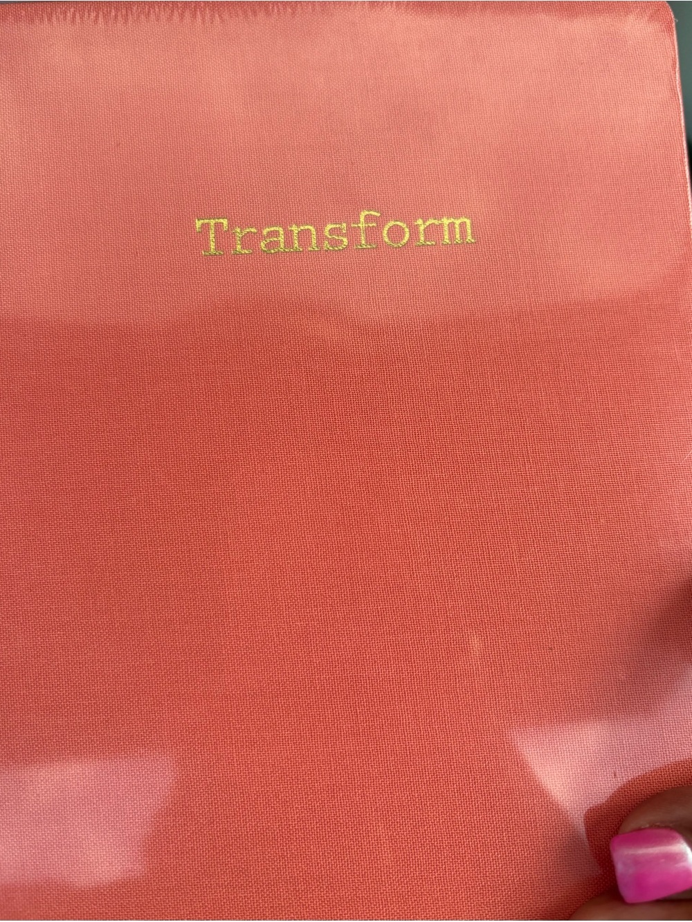 Goldmine and Coco Coral 'Transform' Hardcover journal